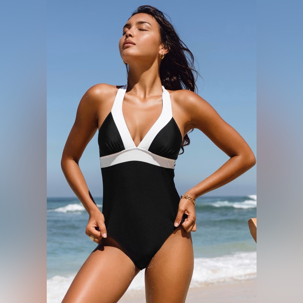 NWT Italian Romance Halter Cheeky One Piece